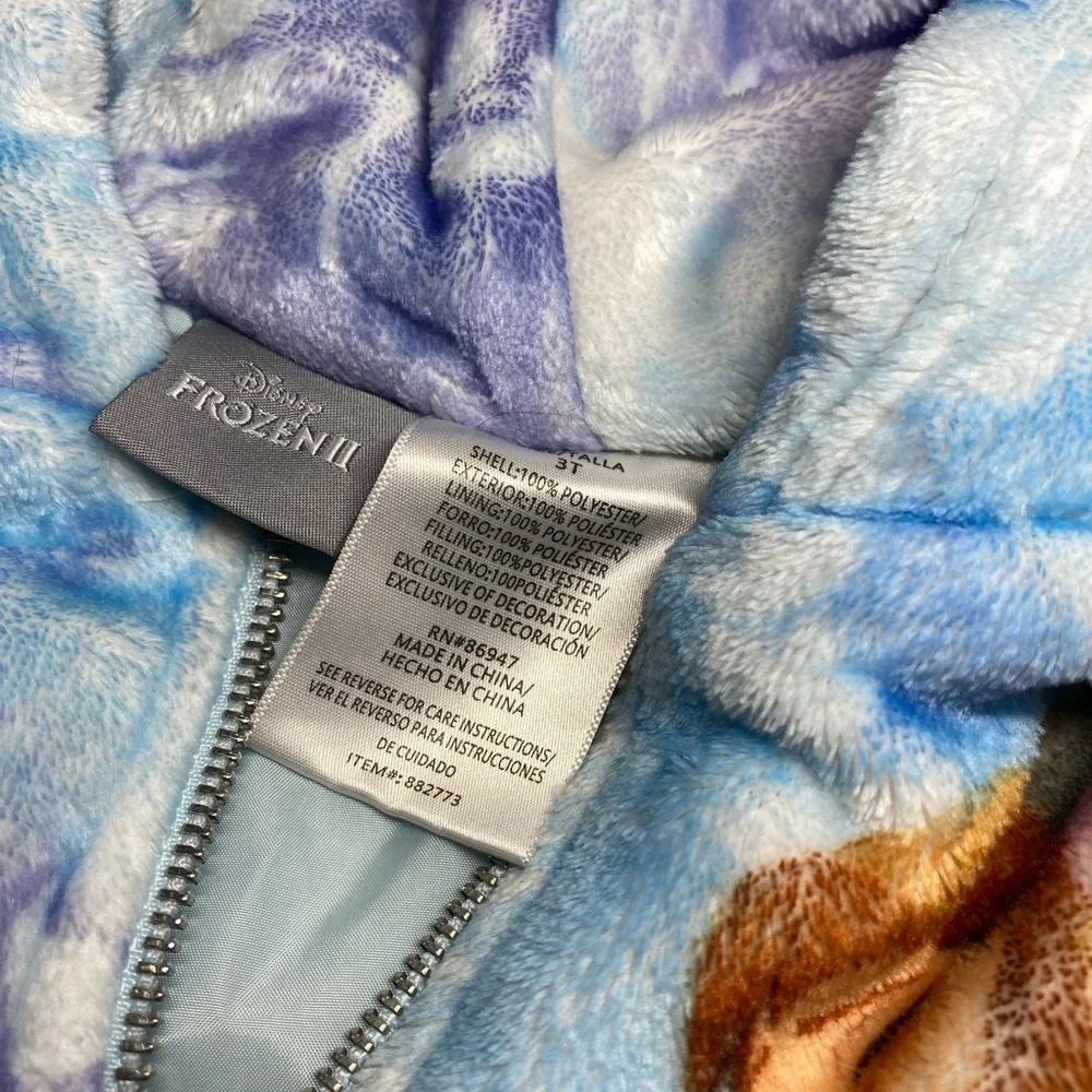 Frozen 2 Elsa fuzzy jacket! 3T
